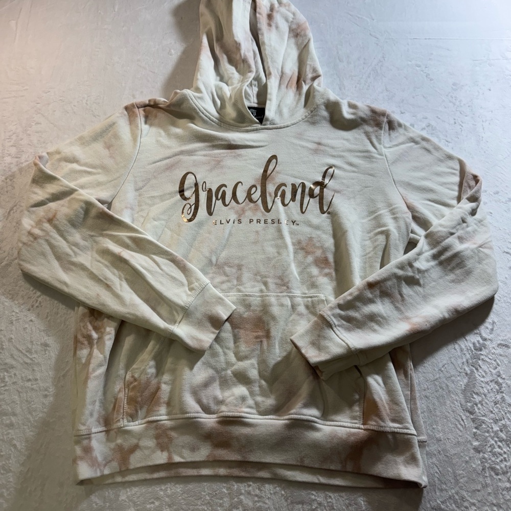 Grace Cream Hoodie with Graceland Logo XL women’s